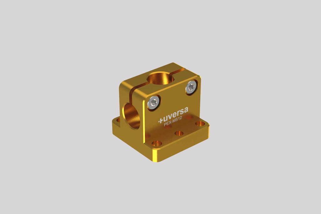 uversa PEX-MS12 mono socket for 12 mm columns, gold anodized