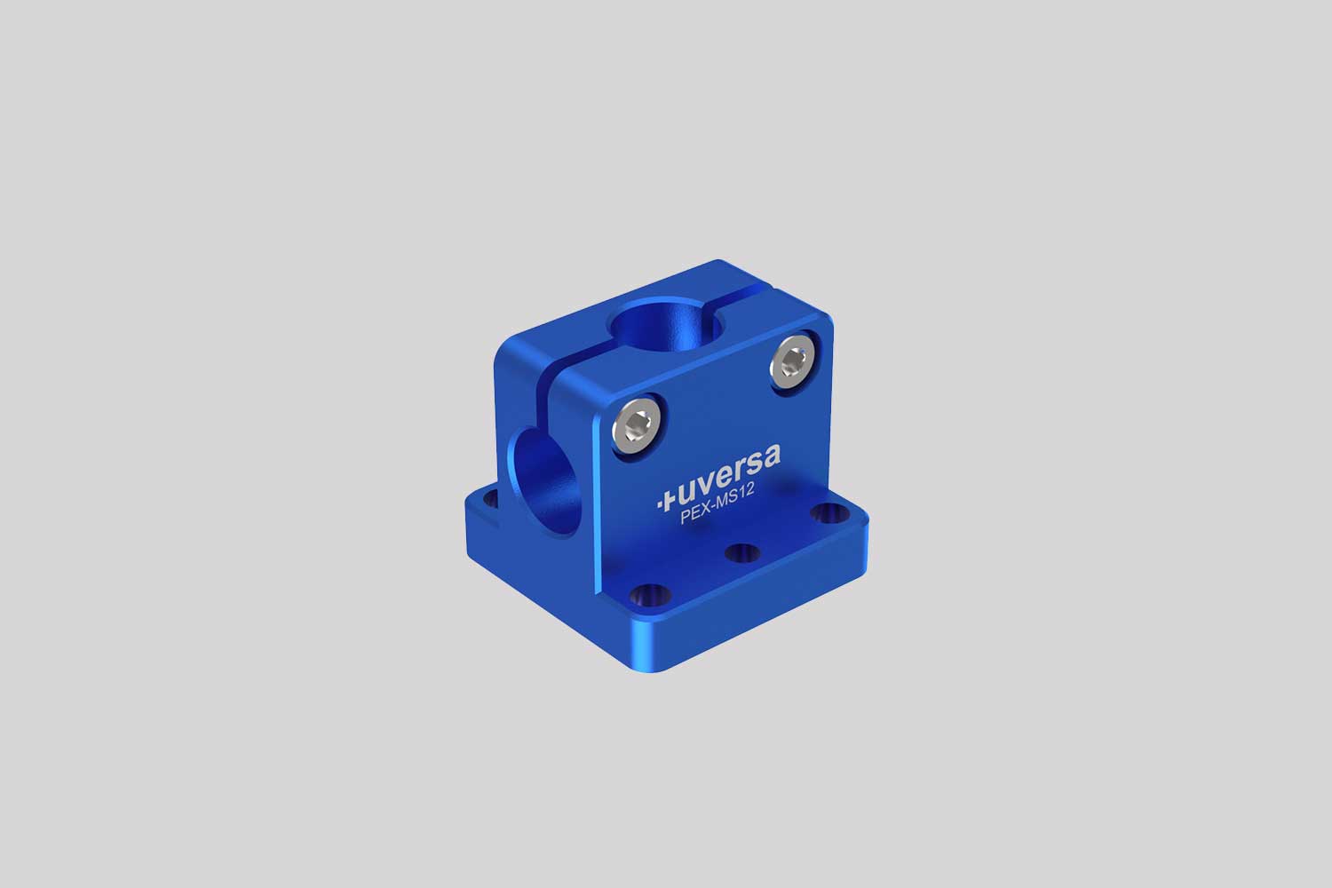 uversa PEX-MS12 mono socket for 12 mm columns, blue anodized