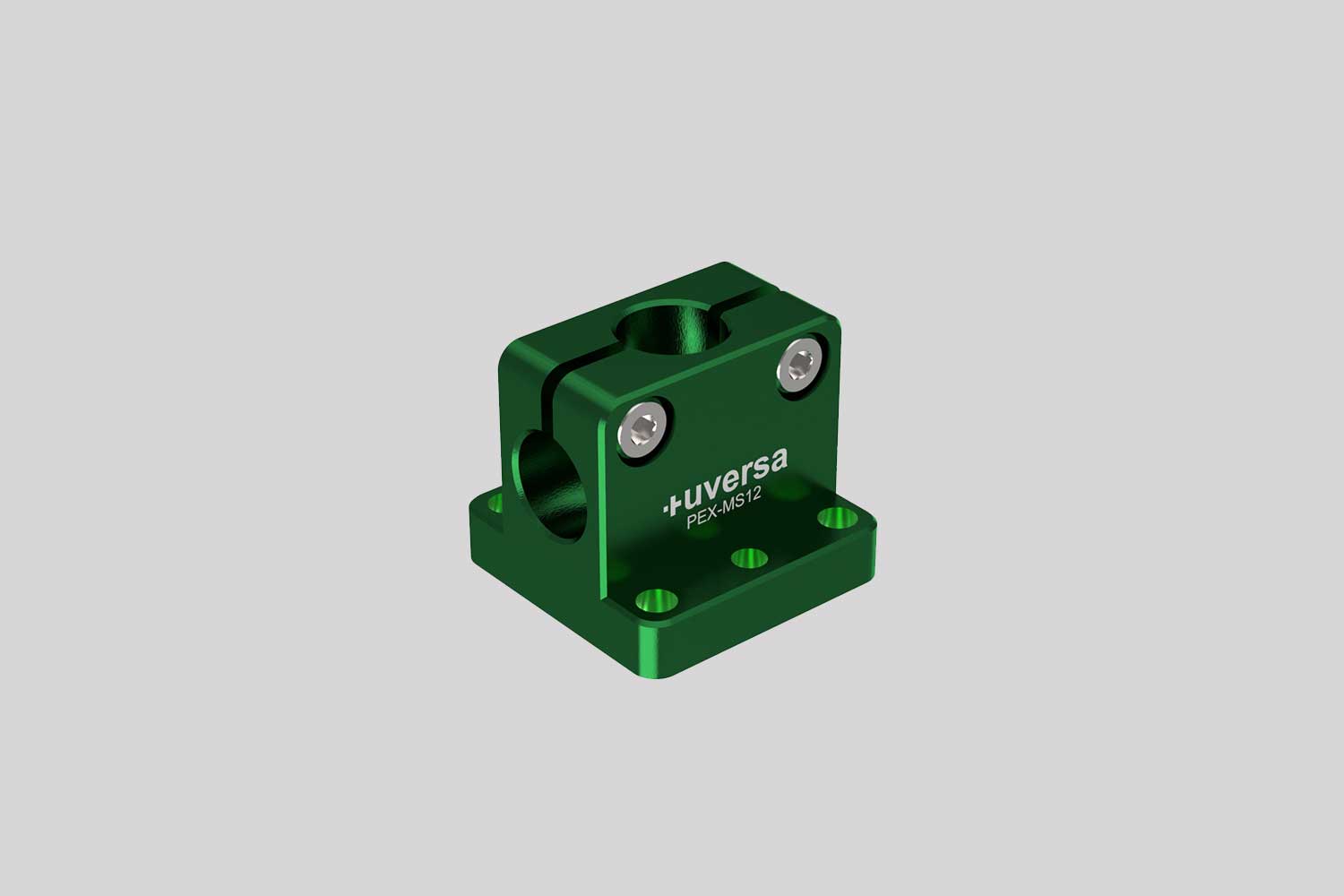 uversa PEX-MS12 mono socket for 12 mm columns, green anodized