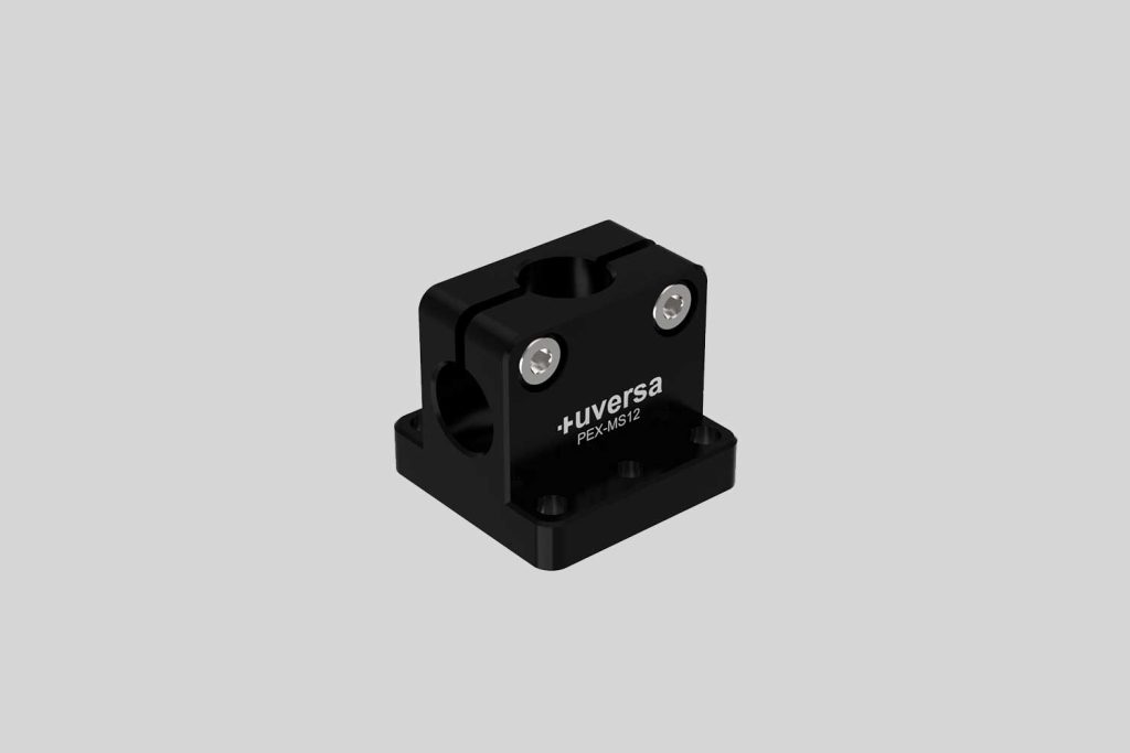 uversa PEX-MS12 mono socket for 12 mm columns, black anodized