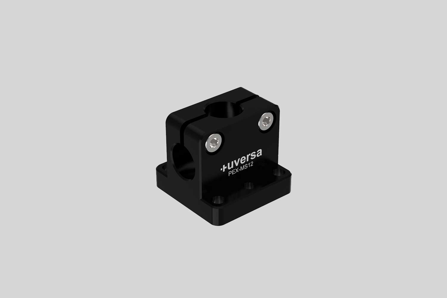uversa PEX-MS12 mono socket for 12 mm columns, black anodized