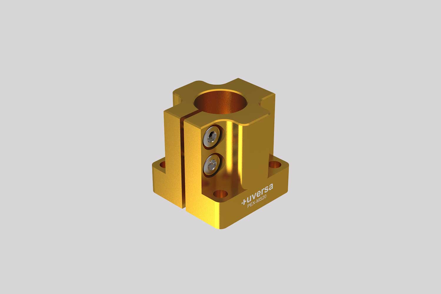 uversa PEX-MS20 mono socket for 20 mm columns, gold anodized