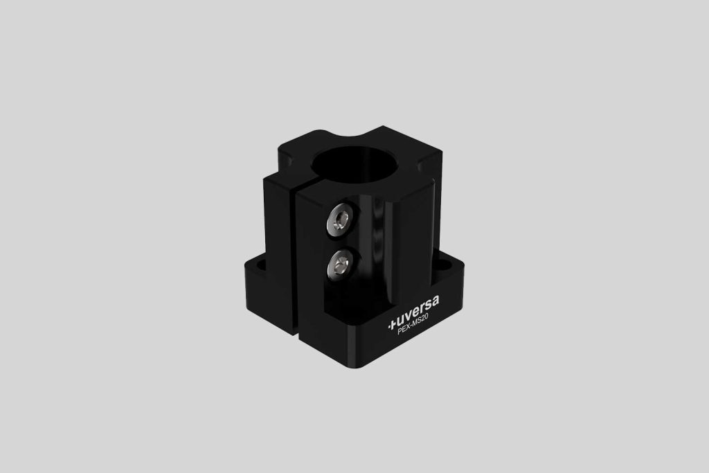 uversa PEX-MS20 mono socket for 20 mm columns, black anodized