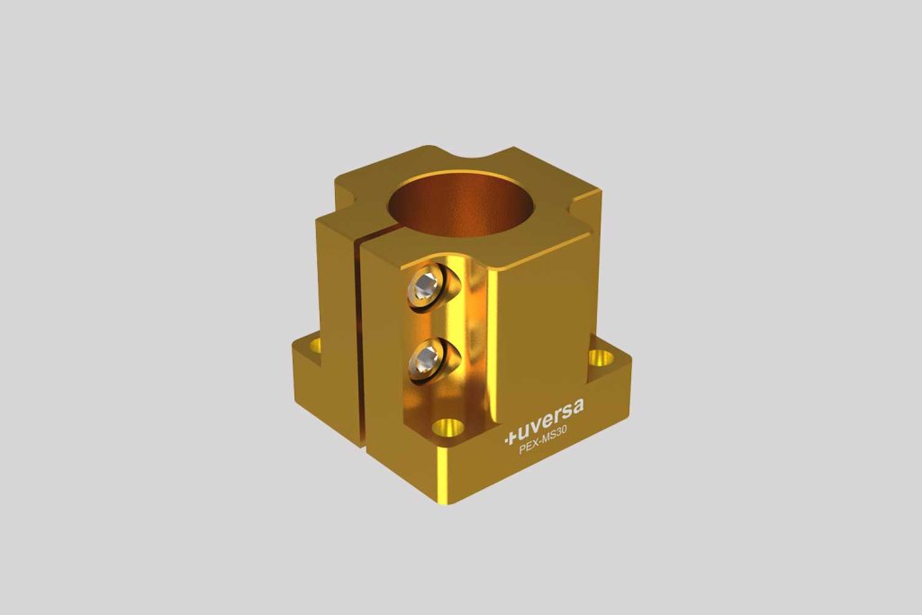 uversa PEX-MS30 mono socket for 30 mm columns, gold anodized