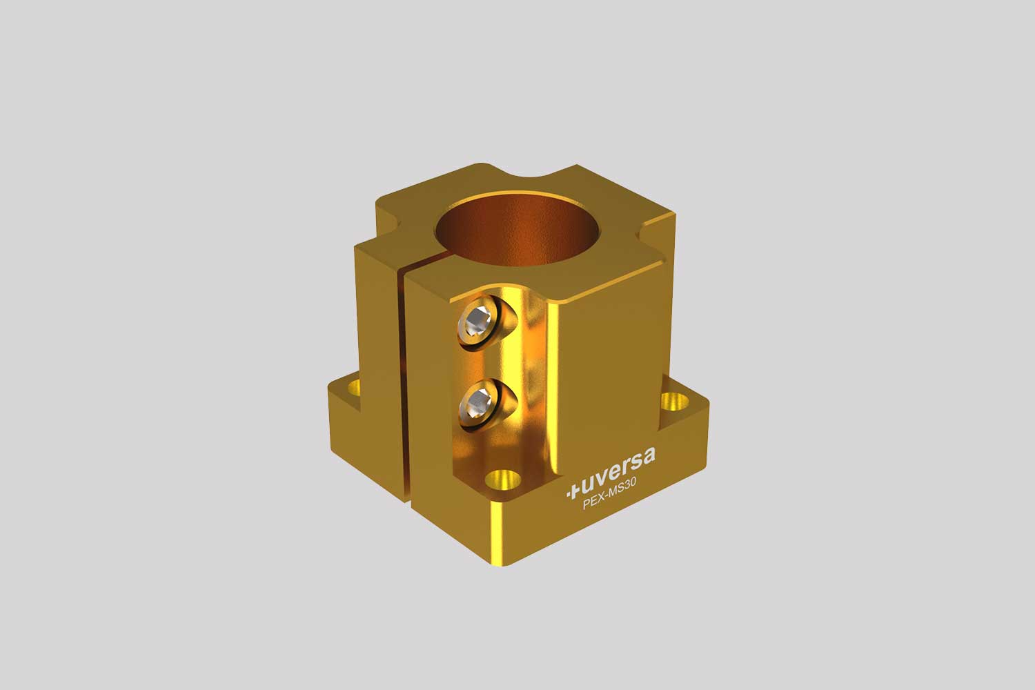 uversa PEX-MS30 mono socket for 30 mm columns, gold anodized