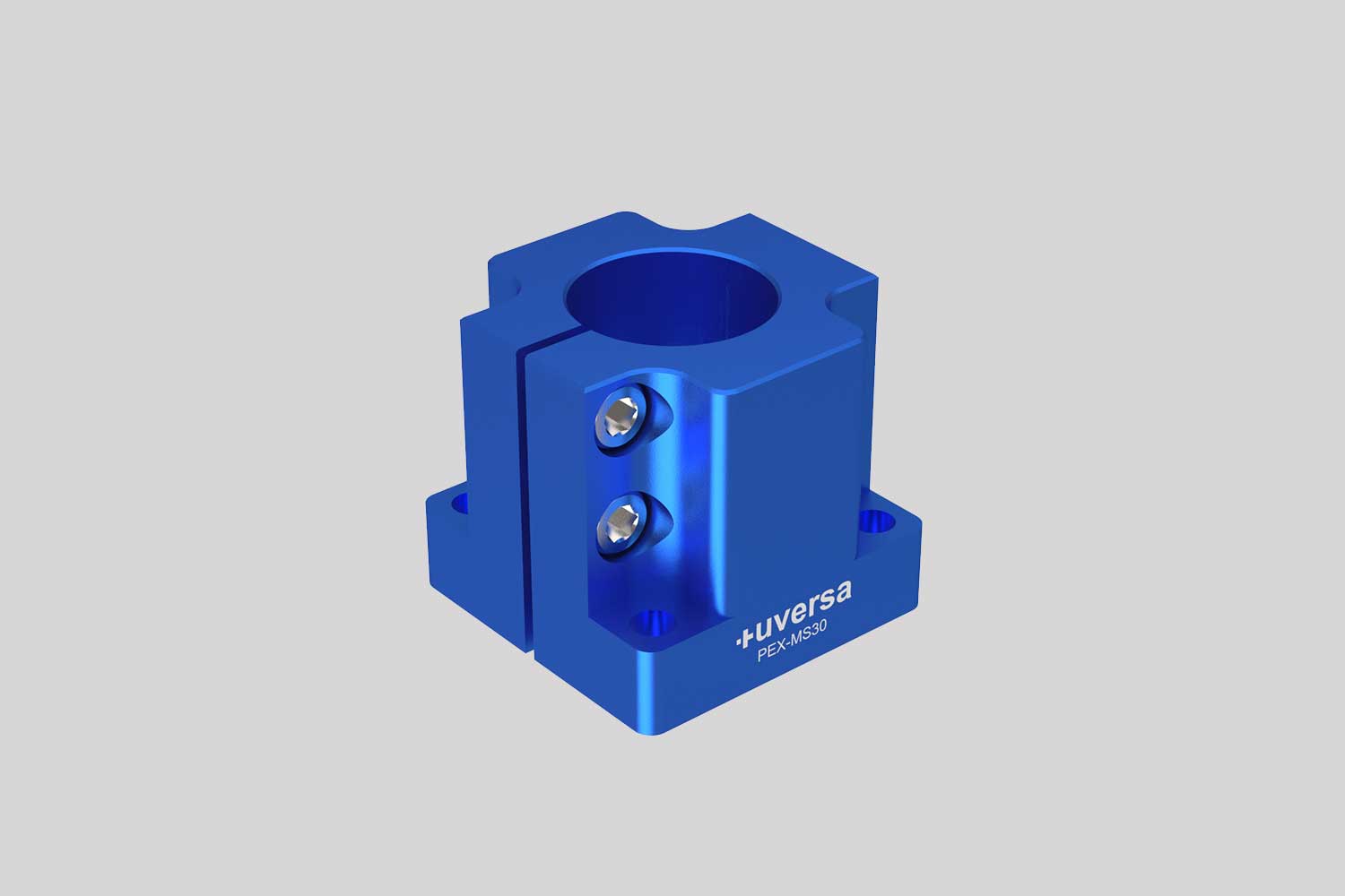 uversa PEX-MS30 mono socket for 30 mm columns, blue anodized