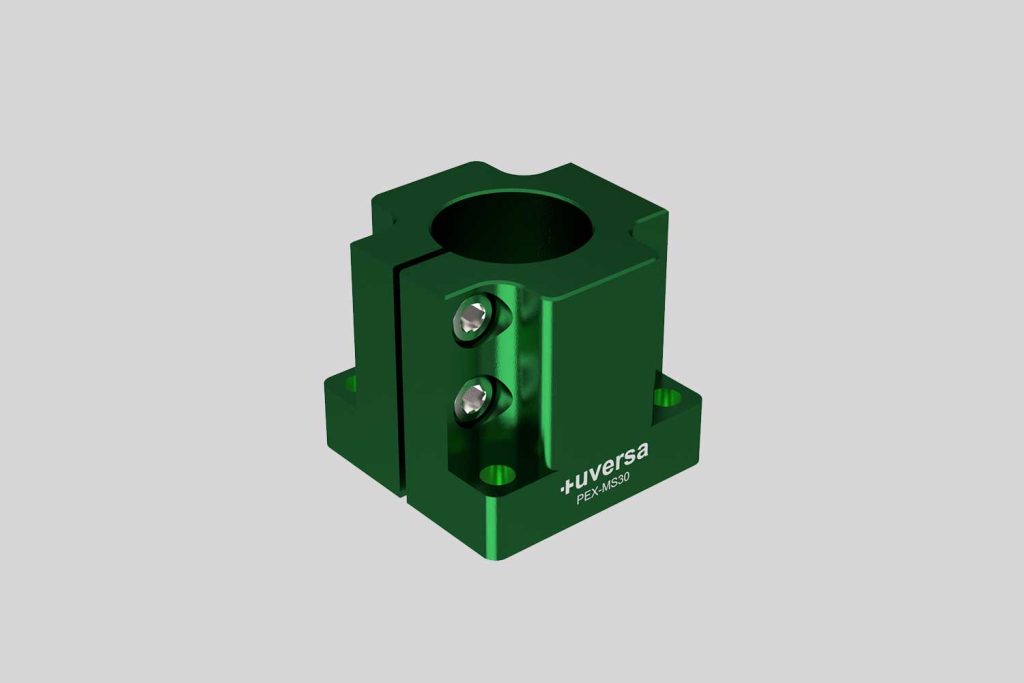 uversa PEX-MS30 mono socket for 30 mm columns, green anodized