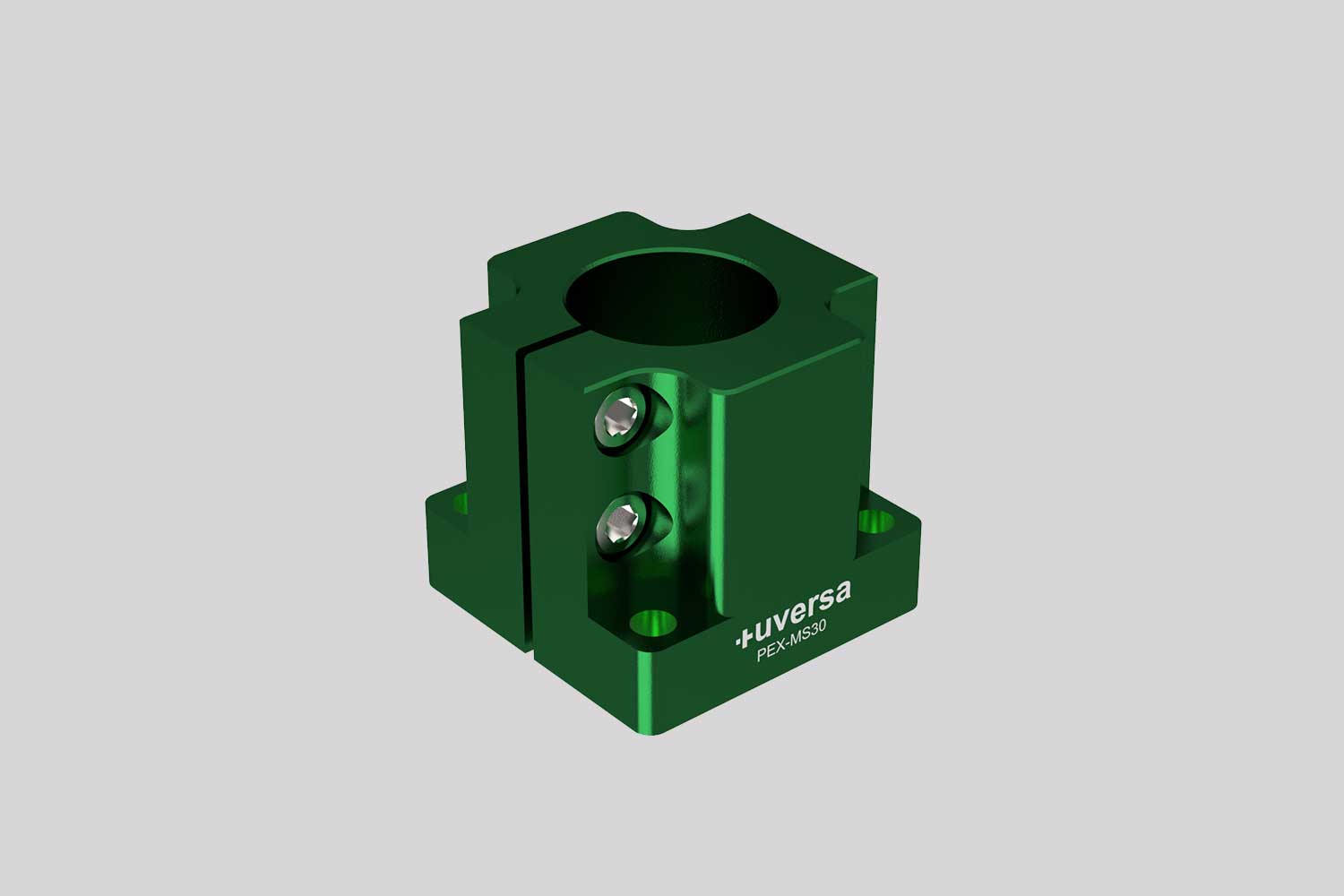 uversa PEX-MS30 mono socket for 30 mm columns, green anodized