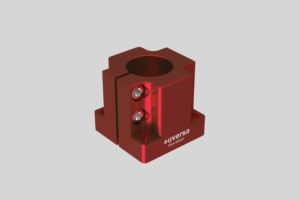 uversa PEX-MS30 mono socket for 30 mm columns, red anodized