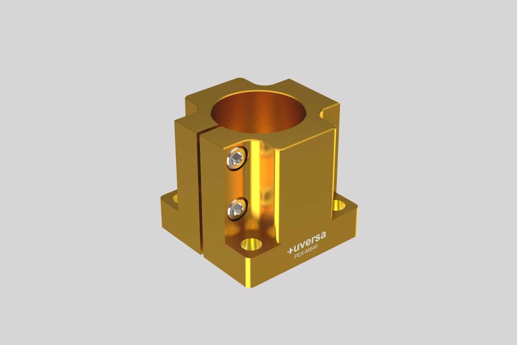 uversa PEX-MS40 mono socket for 40 mm columns, gold anodized