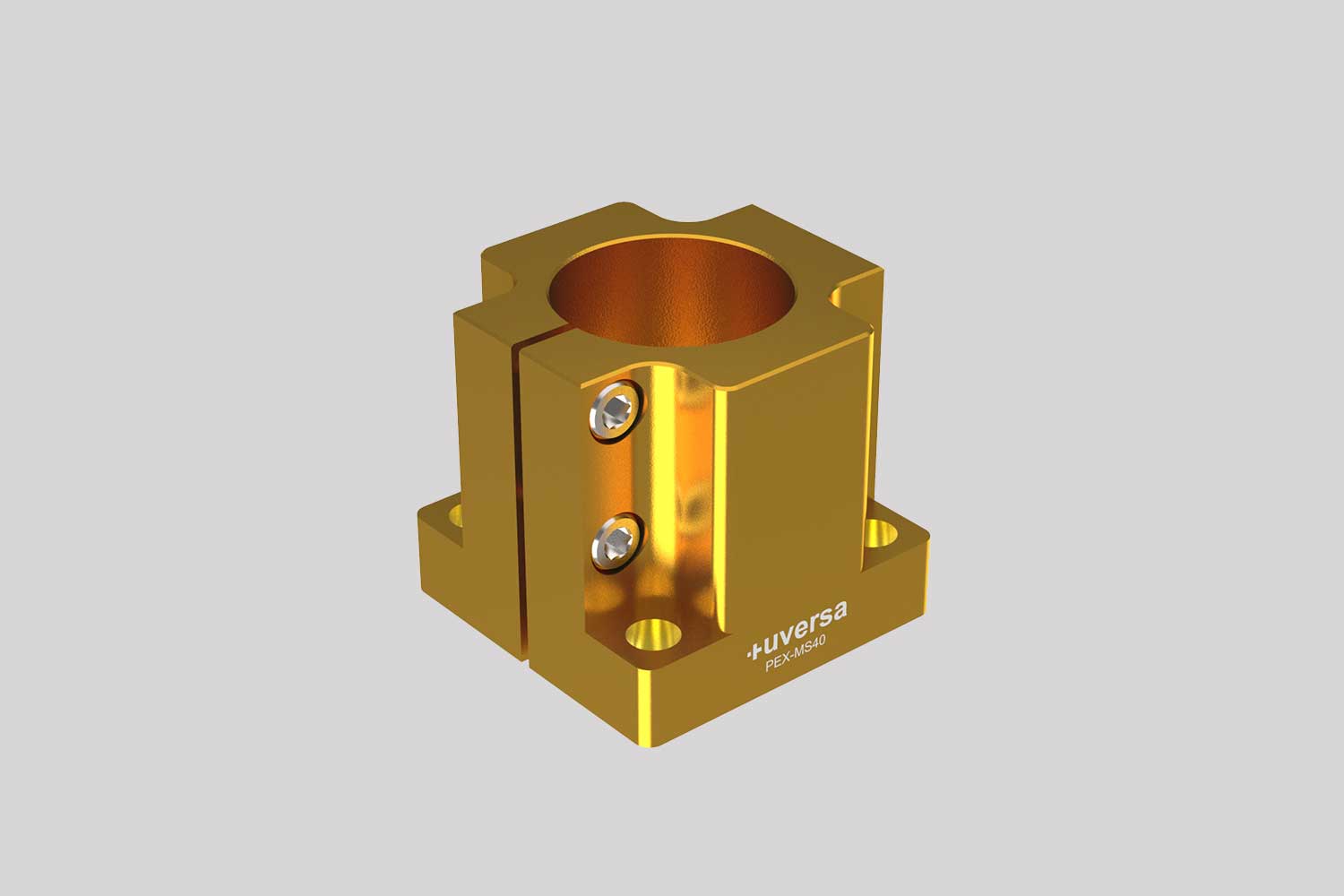 uversa PEX-MS40 mono socket for 40 mm columns, gold anodized