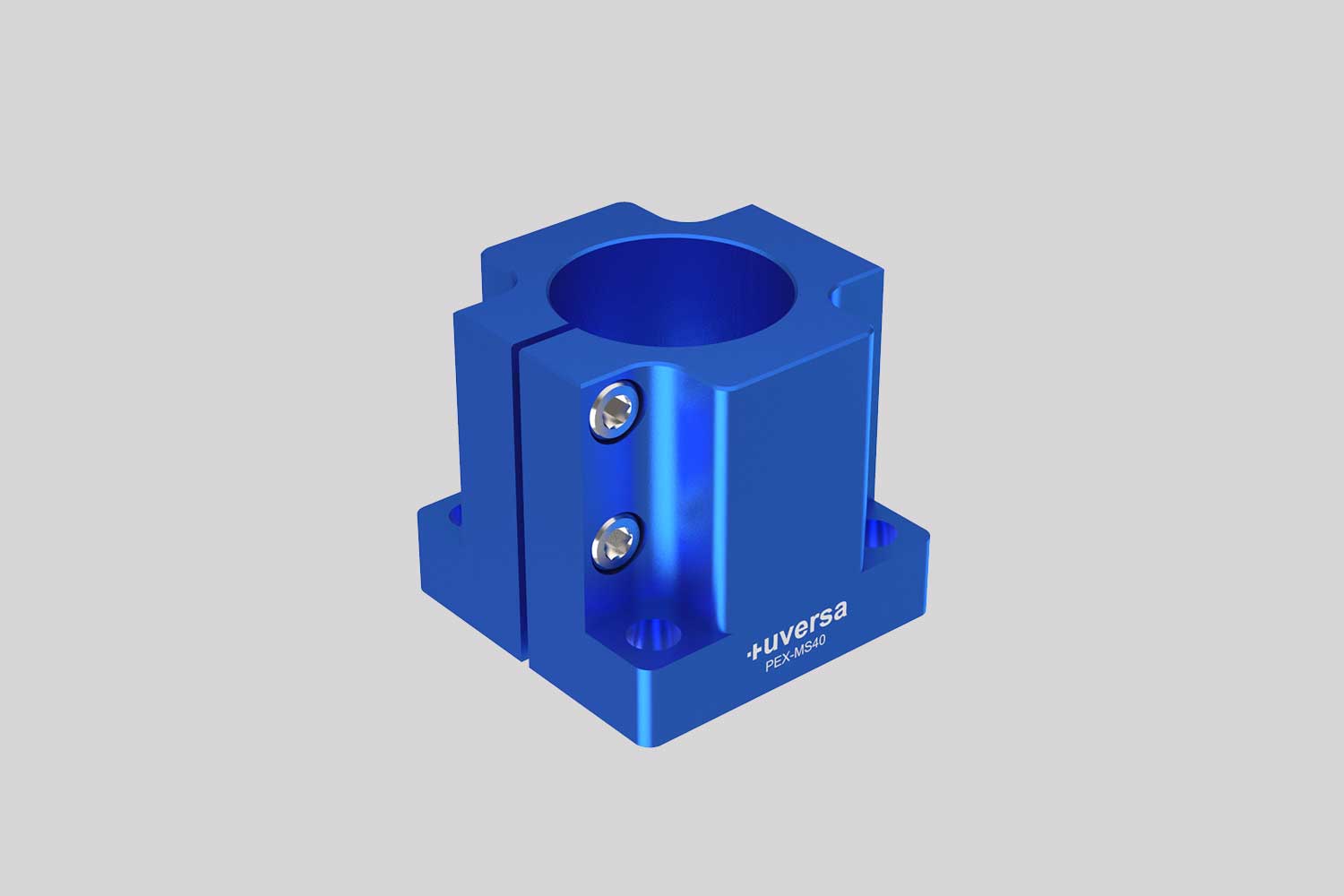uversa PEX-MS40 mono socket for 40 mm columns, blue anodized