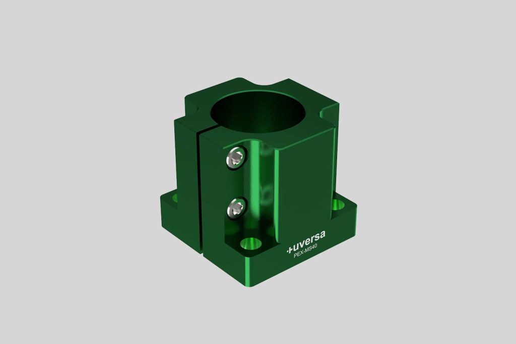 uversa PEX-MS40 mono socket for 40 mm columns, green anodized