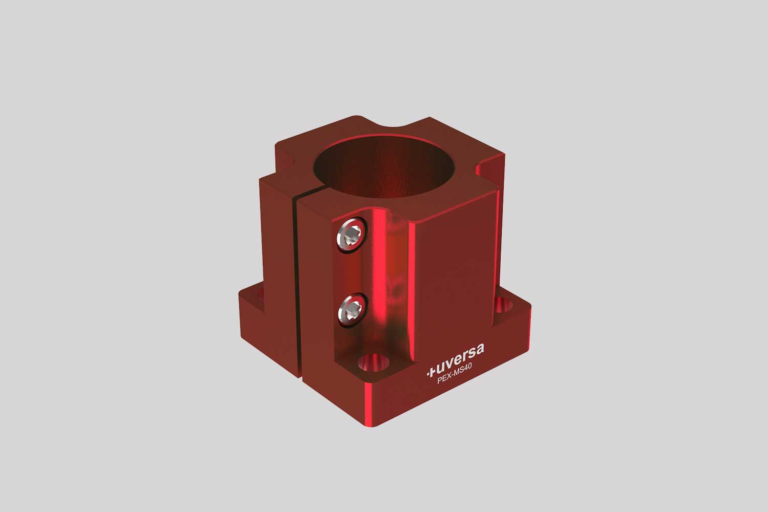 uversa PEX-MS40 mono socket for 40 mm columns, red anodized