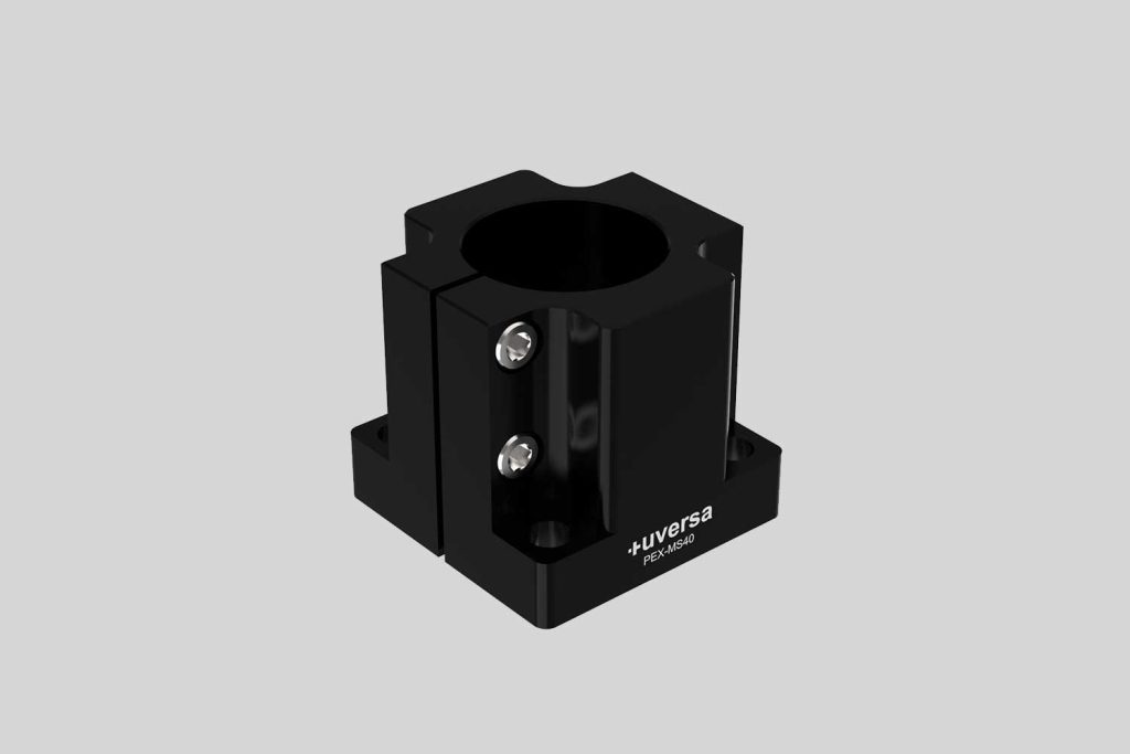uversa PEX-MS40 mono socket for 40 mm columns, black anodized