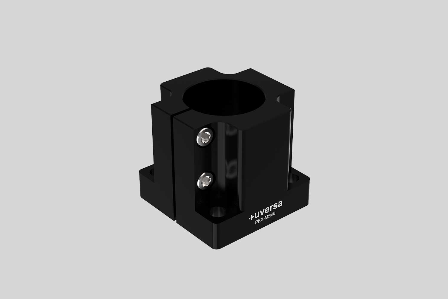 uversa PEX-MS40 mono socket for 40 mm columns, black anodized