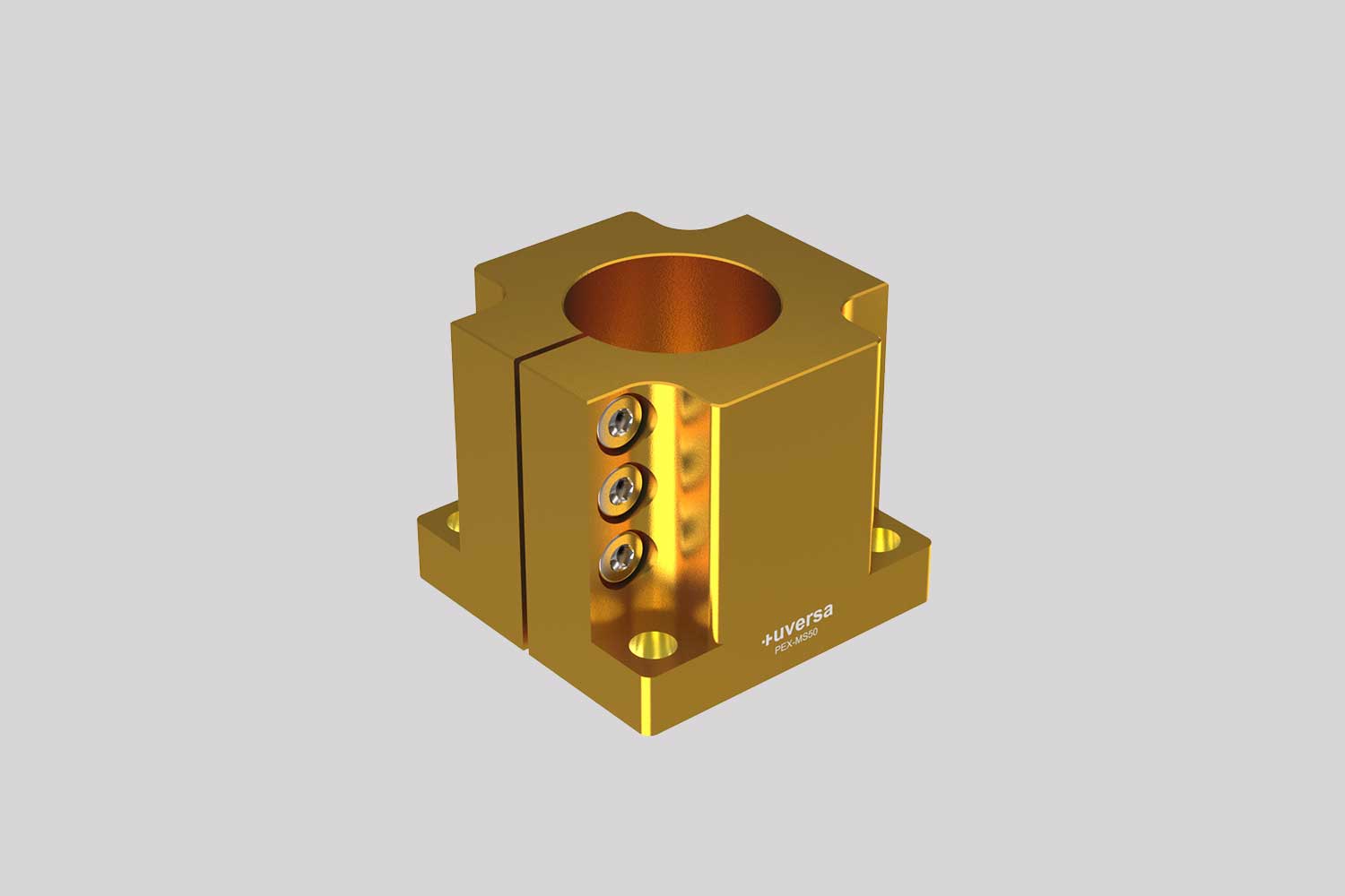 uversa PEX-MS50 mono socket for 50 mm columns, gold anodized