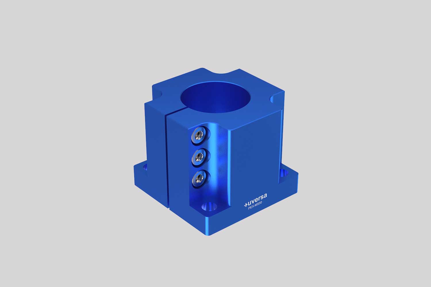 uversa PEX-MS50 mono socket for 50 mm columns, blue anodized