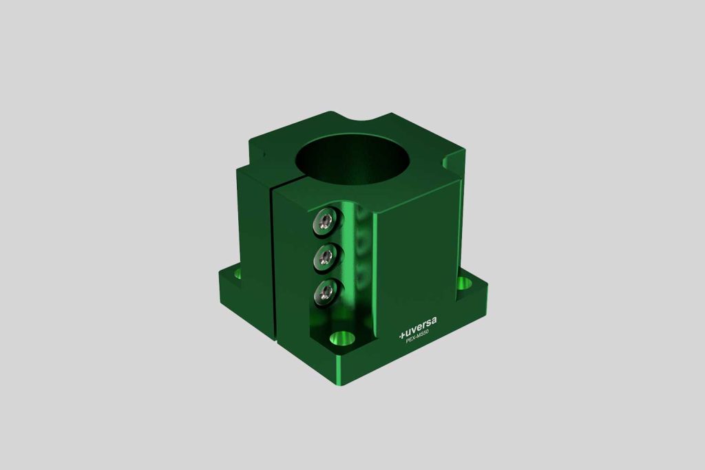 uversa PEX-MS50 mono socket for 50 mm columns, green anodized