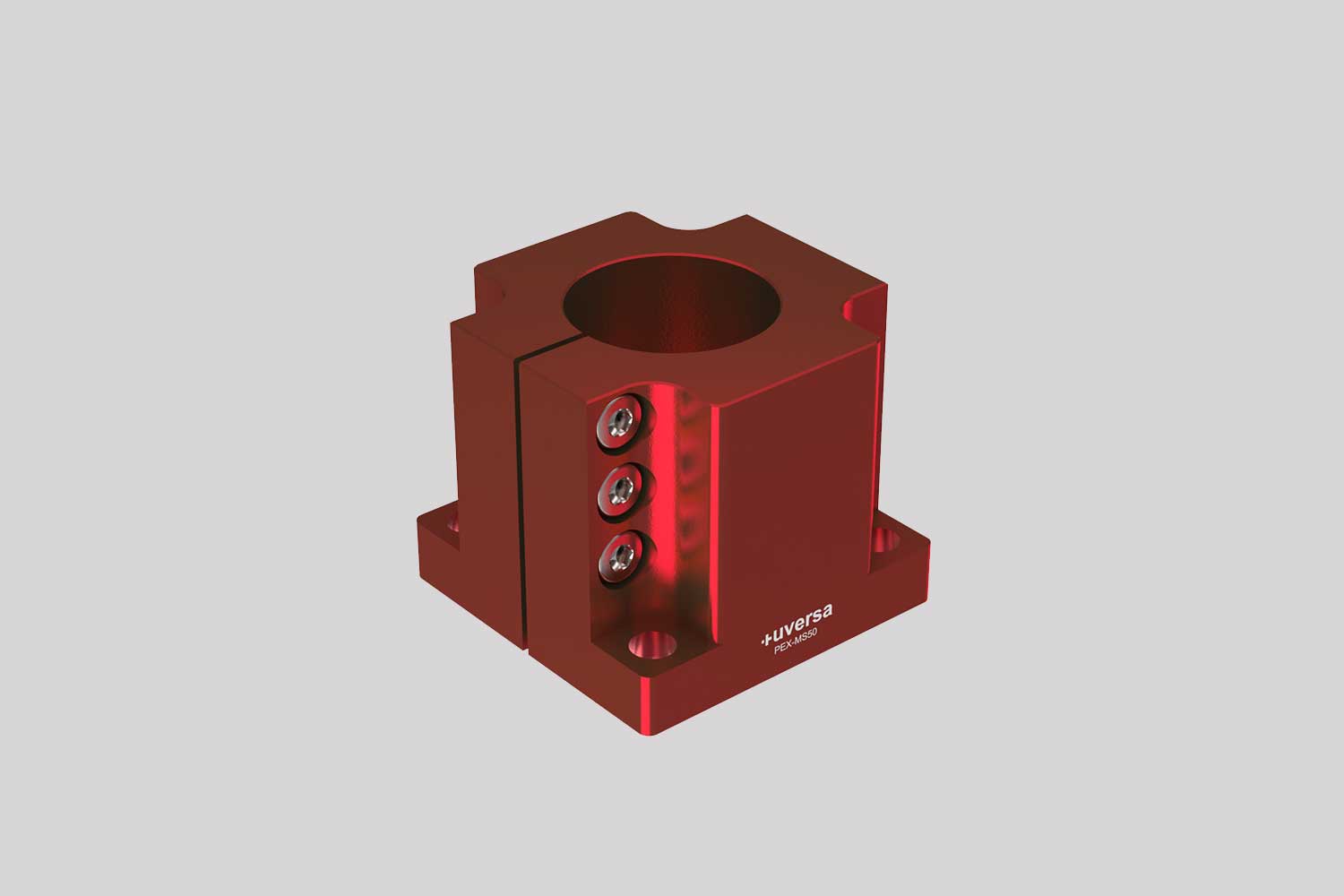 uversa PEX-MS50 mono socket for 50 mm columns, red anodized