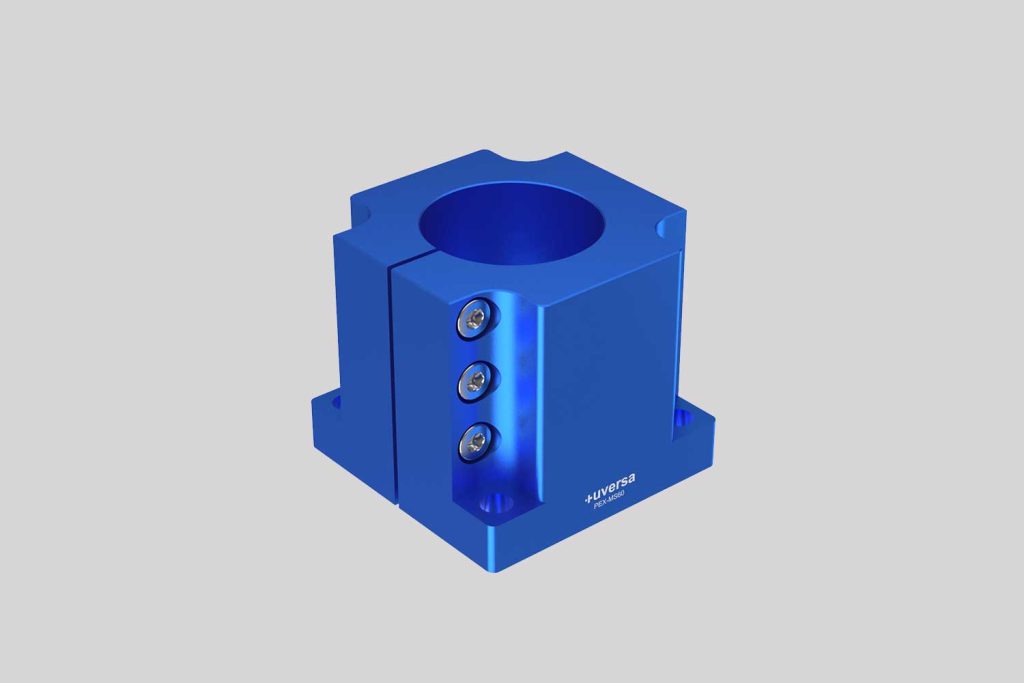 uversa PEX-MS60 mono socket for 60 mm columns, blue anodized