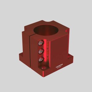 uversa PEX-MS60 mono socket for 60 mm columns, red anodized