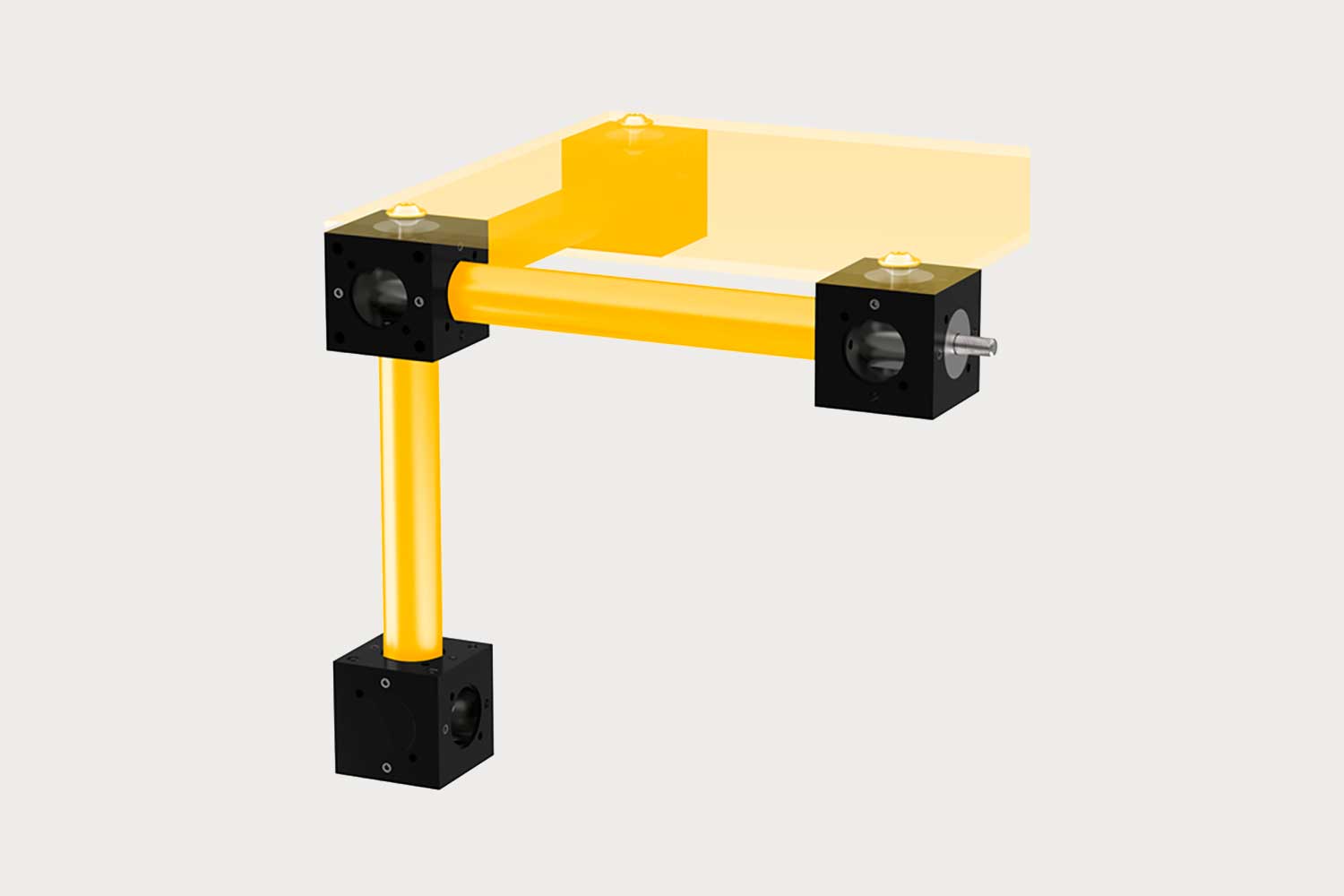 uversa EVO-KM40 clamping module for 40 mm two-column systems, black anodized