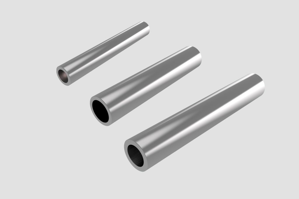 VIA-HSE stainless steel hollow columns in three different sizes