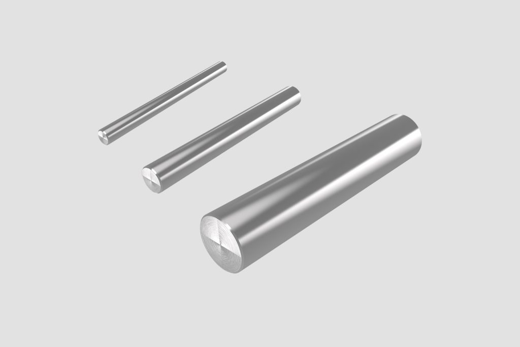 VIA-VSE stainless steel solid columns in three different sizes